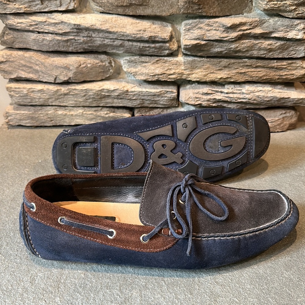 D&G multi color suede drivers
